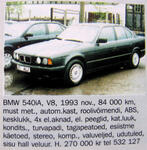 BMW 540iA 270000eek