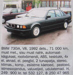 BMW 730iA 249000eek