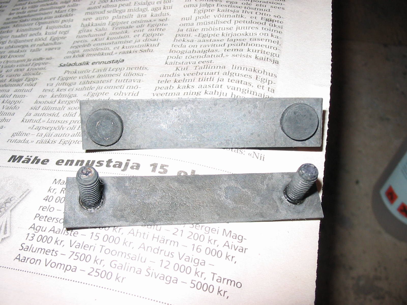 Rooste on pinna krobeliseks söönud.